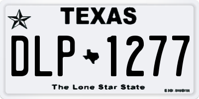 TX license plate DLP1277