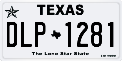 TX license plate DLP1281