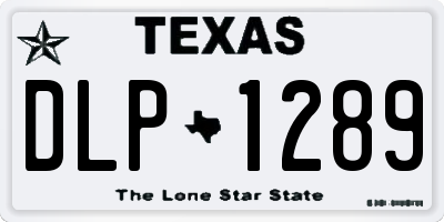 TX license plate DLP1289