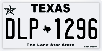 TX license plate DLP1296