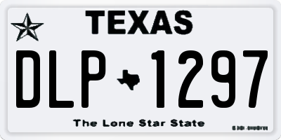 TX license plate DLP1297