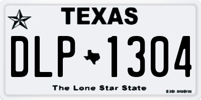 TX license plate DLP1304