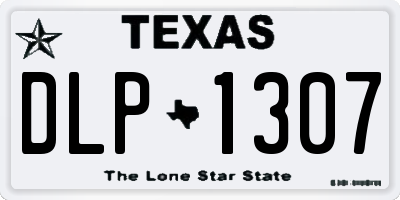 TX license plate DLP1307