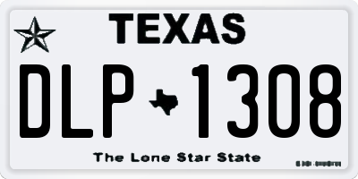 TX license plate DLP1308