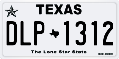 TX license plate DLP1312