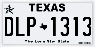 TX license plate DLP1313