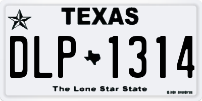 TX license plate DLP1314