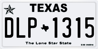TX license plate DLP1315