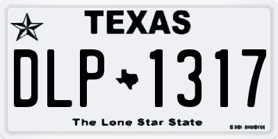 TX license plate DLP1317