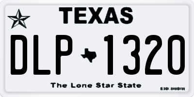 TX license plate DLP1320