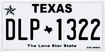 TX license plate DLP1322