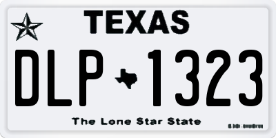 TX license plate DLP1323