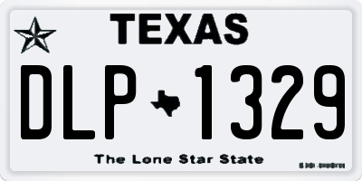 TX license plate DLP1329