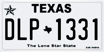 TX license plate DLP1331