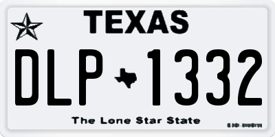 TX license plate DLP1332