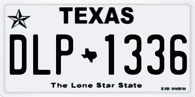 TX license plate DLP1336