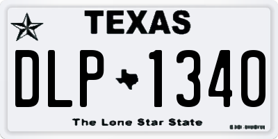TX license plate DLP1340