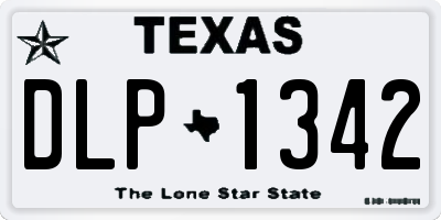 TX license plate DLP1342