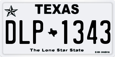 TX license plate DLP1343