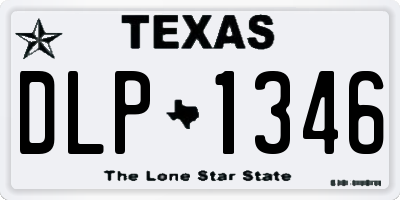 TX license plate DLP1346