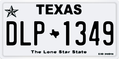 TX license plate DLP1349