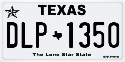 TX license plate DLP1350