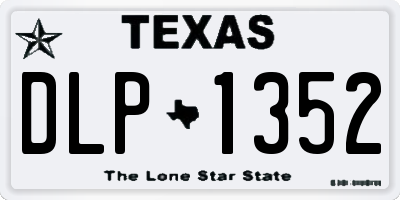 TX license plate DLP1352