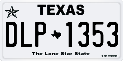 TX license plate DLP1353