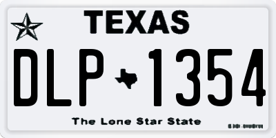 TX license plate DLP1354