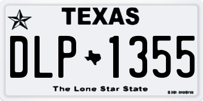 TX license plate DLP1355