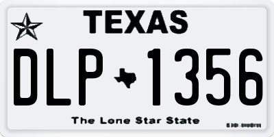 TX license plate DLP1356