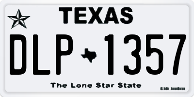 TX license plate DLP1357