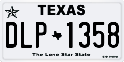 TX license plate DLP1358