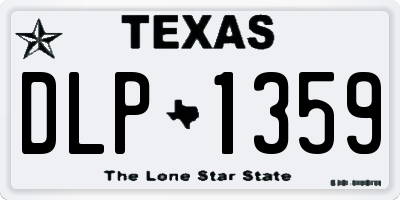 TX license plate DLP1359