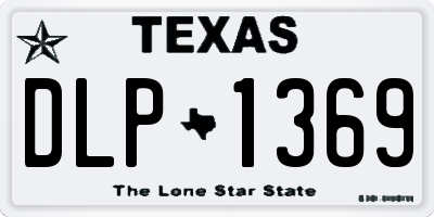 TX license plate DLP1369