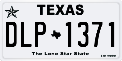 TX license plate DLP1371