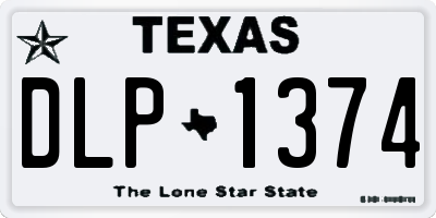TX license plate DLP1374