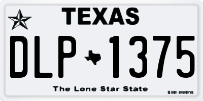 TX license plate DLP1375