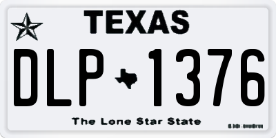 TX license plate DLP1376