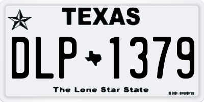 TX license plate DLP1379