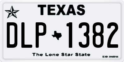 TX license plate DLP1382