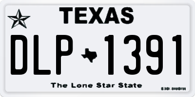 TX license plate DLP1391