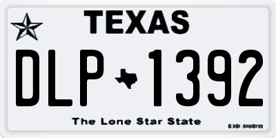 TX license plate DLP1392