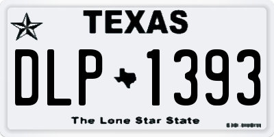 TX license plate DLP1393
