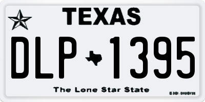 TX license plate DLP1395