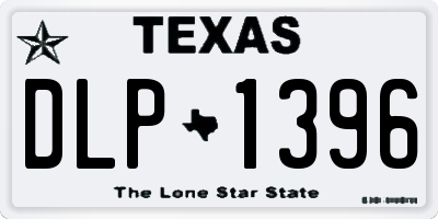 TX license plate DLP1396