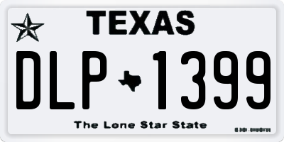 TX license plate DLP1399