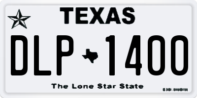 TX license plate DLP1400