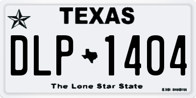 TX license plate DLP1404