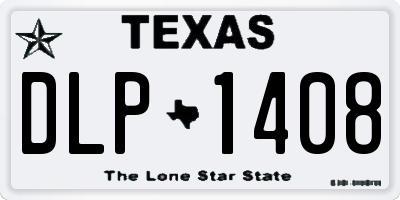 TX license plate DLP1408